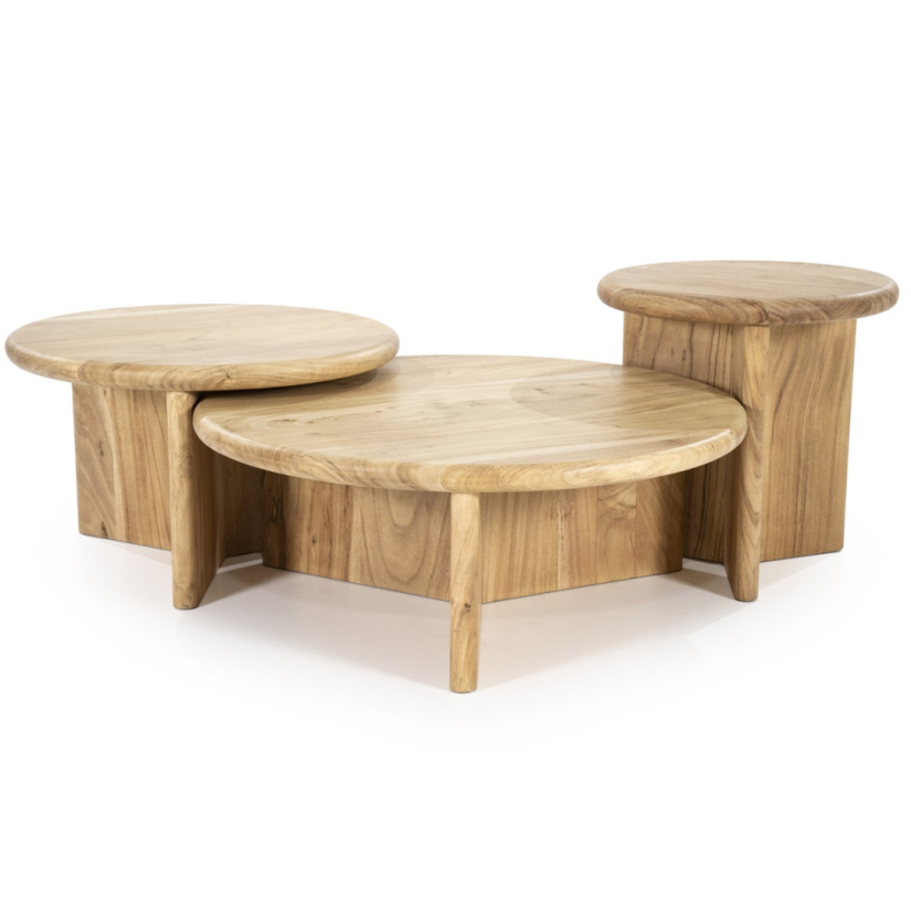 Bijzettafel Leoti Klein - Naturel - 240107 45cm – foto 4 – A-meubel