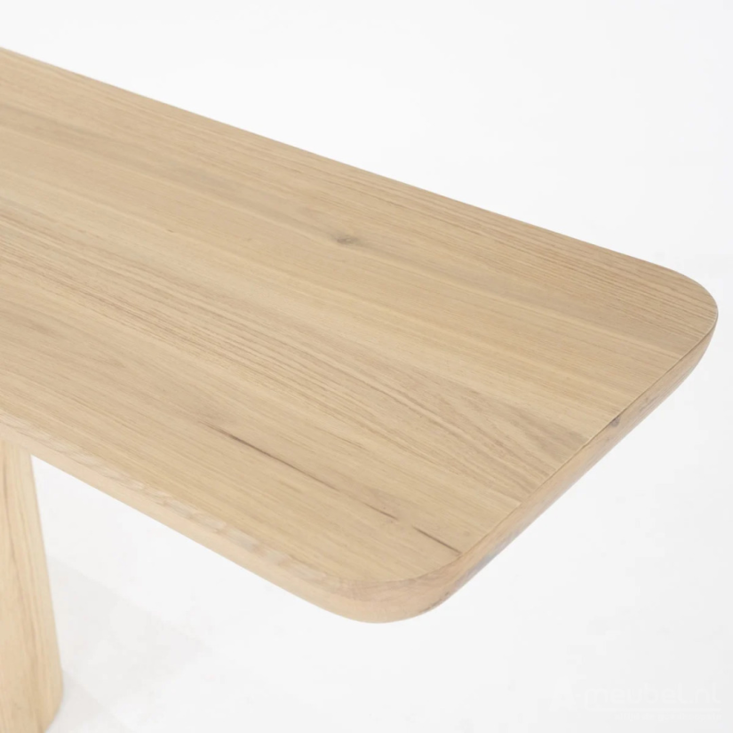 Bijzettafel Leon - 200cm - Naturel - 96206 – foto 4 – A-meubel