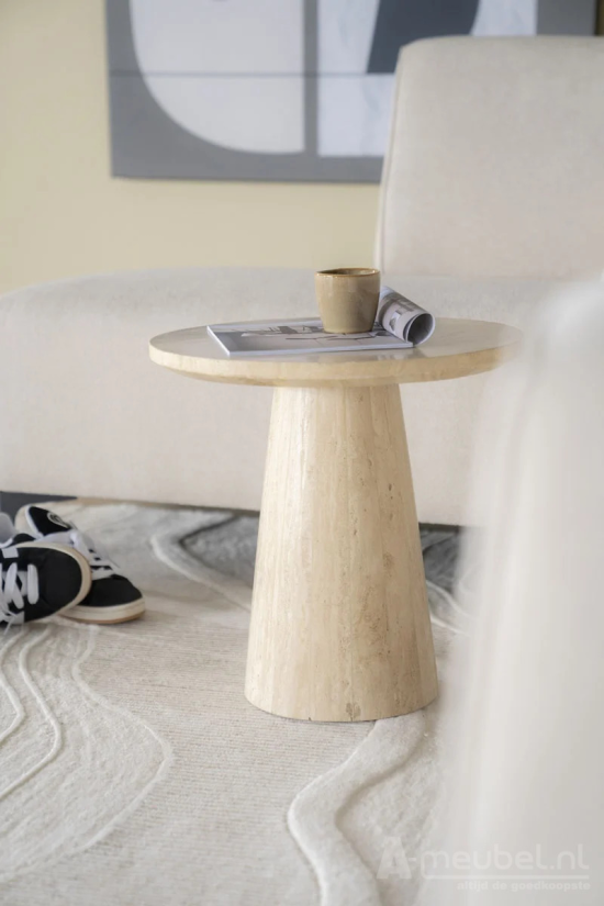 Bijzettafel Aime - 45cm - Beige - 95738 – foto 5 – A-meubel