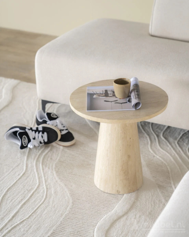 Bijzettafel Aime - 45cm - Beige - 95738 – foto 6 – A-meubel