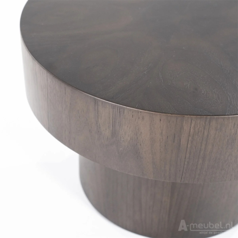 Bijzettafels Bobbie - 45x45x30cm - Zwart/Bruin - 95976 – foto 2 – A-meubel