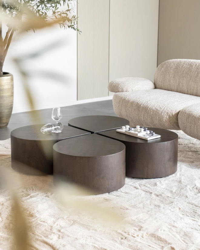 Bijzettafel Jules - 55cm - Bruin - 96245 – foto 6 – A-meubel