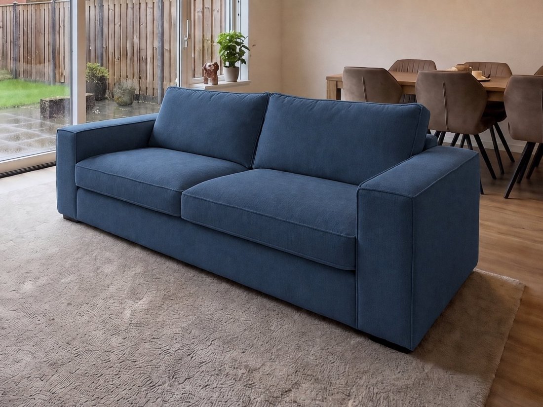 Blaricum 2.5 Zits in blauw – kleurimpressie – A-meubel