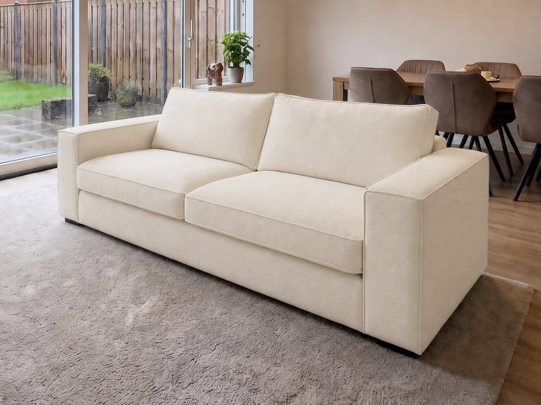 Blaricum 2.5 Zits in creme – kleurimpressie – A-meubel