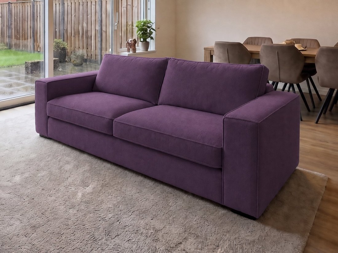 Blaricum 2.5 Zits in paars – kleurimpressie – A-meubel