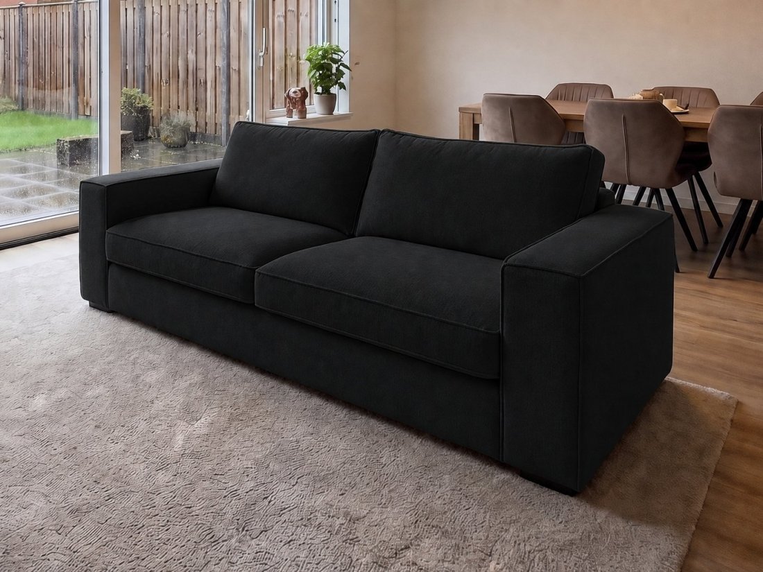 Blaricum 2.5 Zits in zwart – kleurimpressie – A-meubel