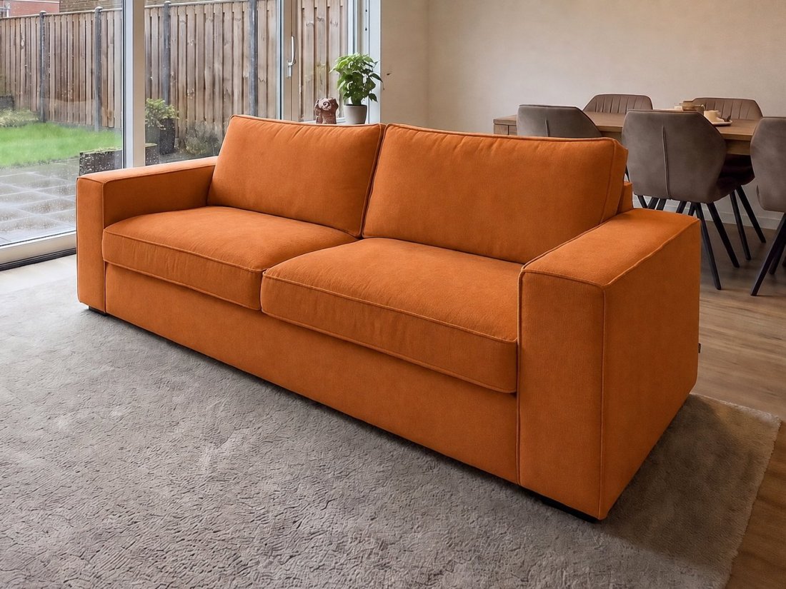 Blaricum 2 Zits in oranje – kleurimpressie – A-meubel