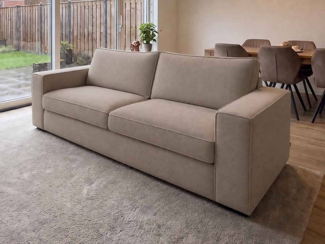 Blaricum 2 Zits in taupe – kleurimpressie – A-meubel