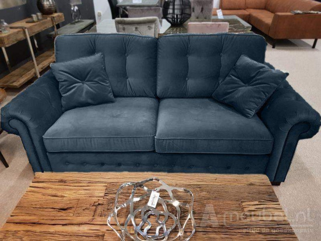 Groenveld Bankstel Blauw – A-meubel