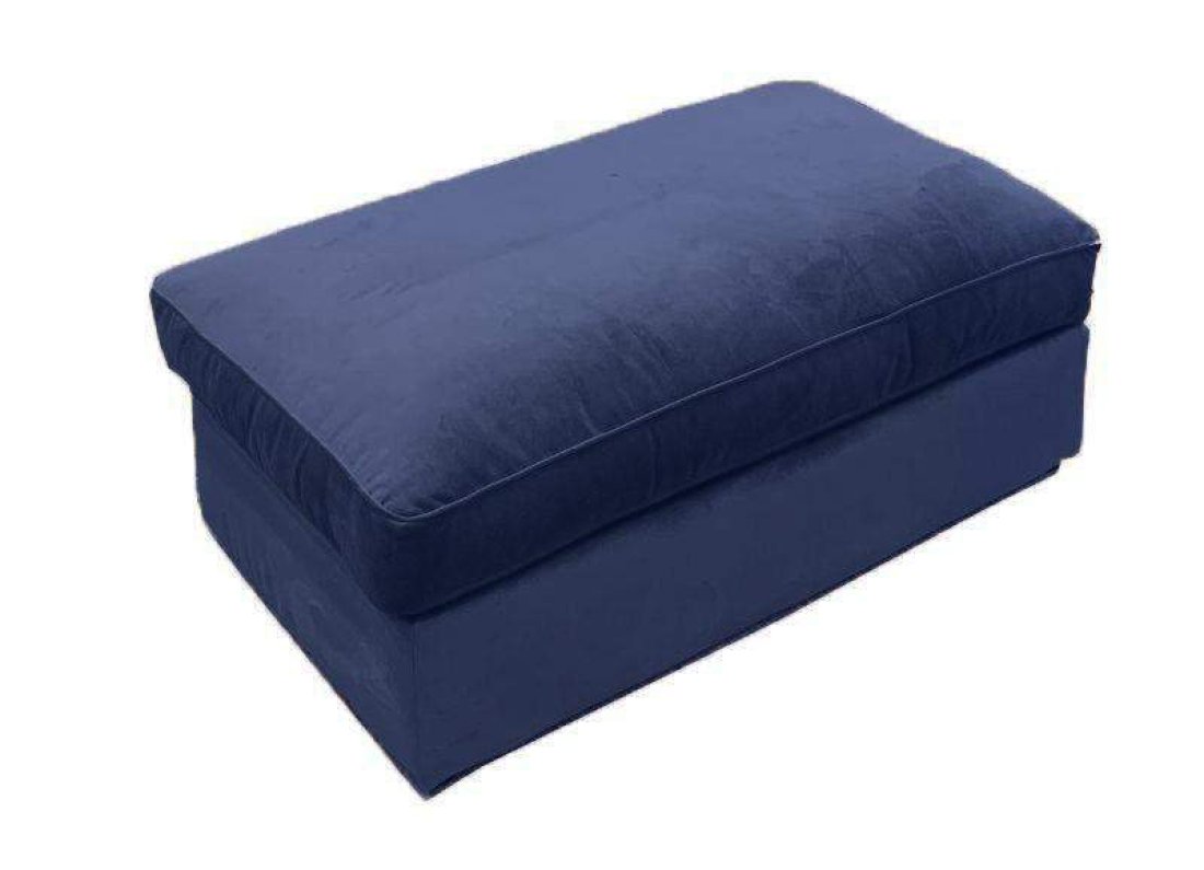 Oudenbosch Hocker B110 x D65 xH42cm Blauw – A-meubel