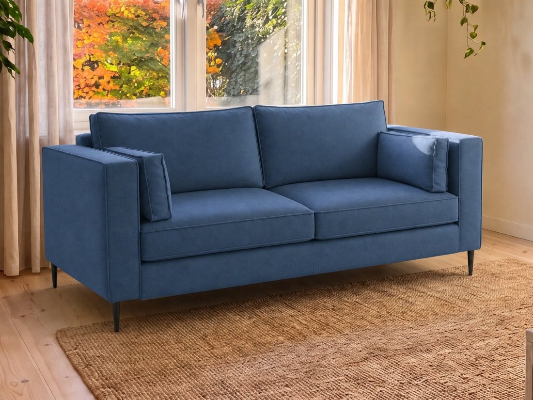 Borne 2 Zits in blauw – kleurimpressie – A-meubel