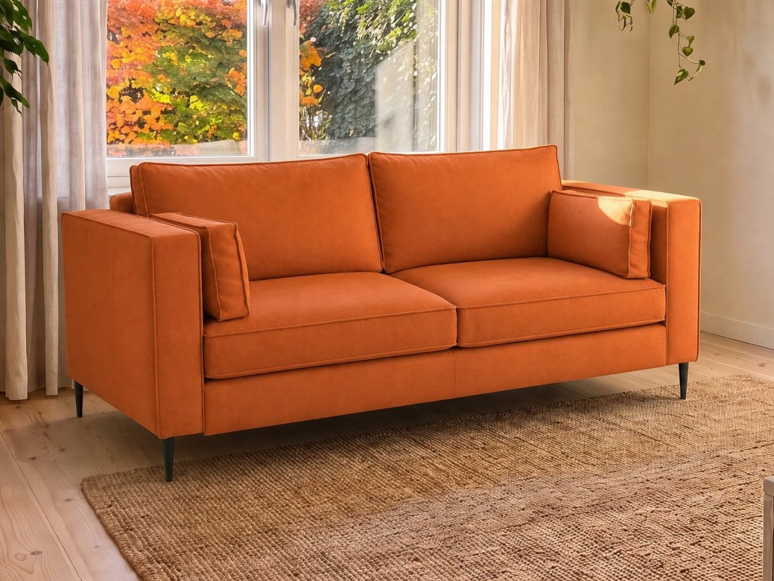 Borne 2 Zits in oranje – kleurimpressie – A-meubel