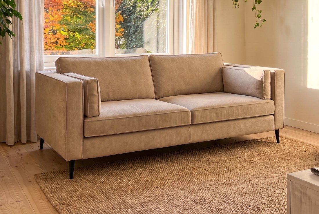 3 zits bank Borne 3 Zits in beige – A-meubel