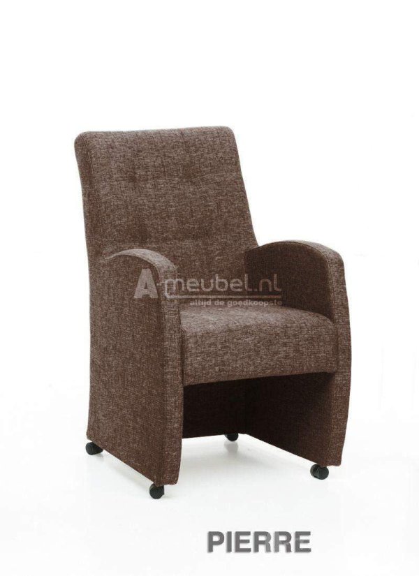 Stoel Pierre – wit eetkamerstoel – A-meubel