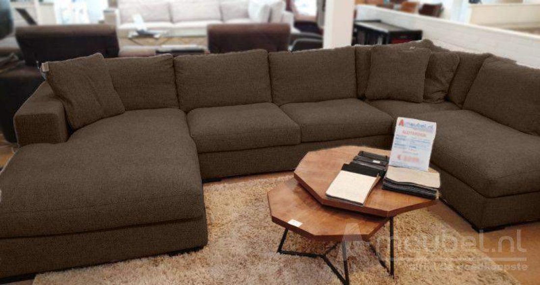 Sloterdijk Loungebank Bruin – A-meubel
