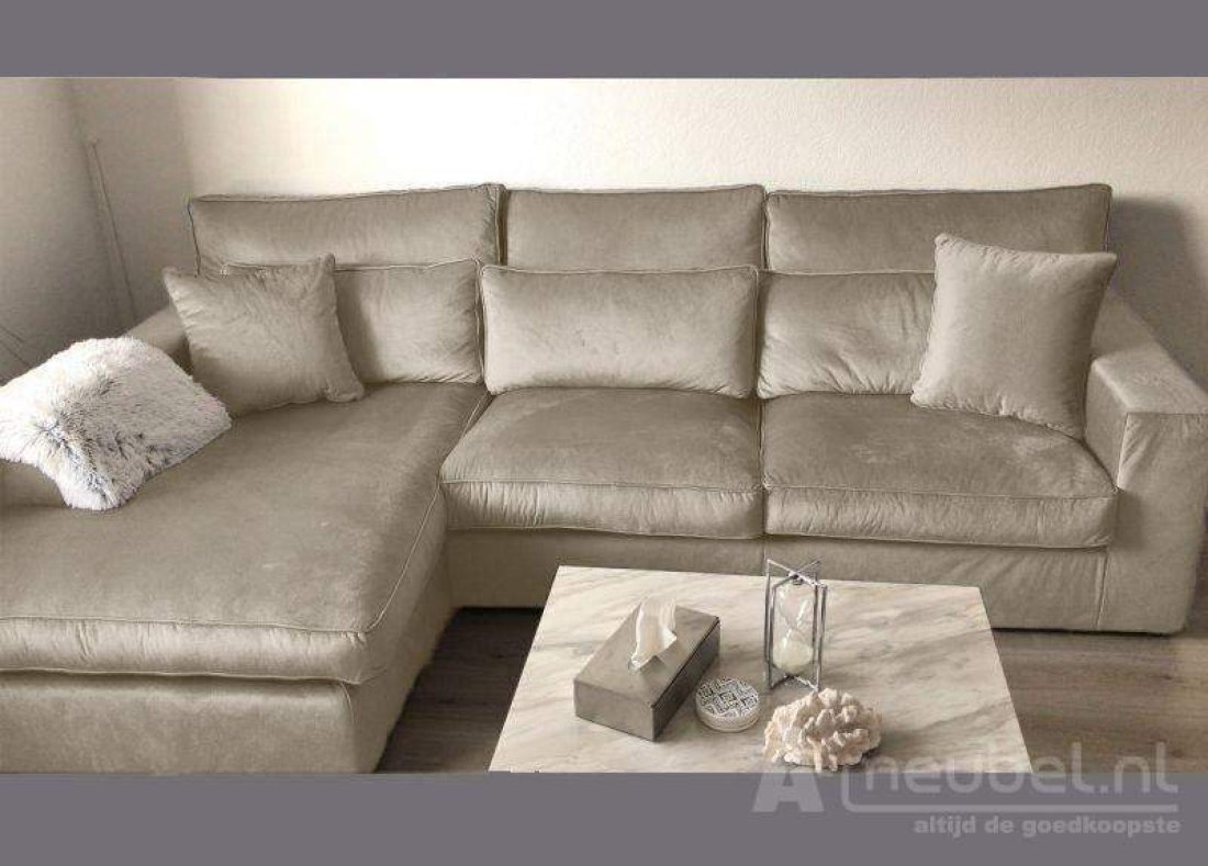 Oudenbosch Longchair Creme – A-meubel