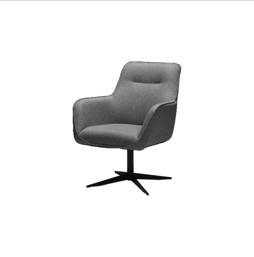 Draaifauteuil Rex – wit fauteuil – A-meubel