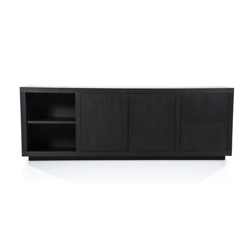 Dressoir Helsinki - 200cm - Zwart - 95722 – A-meubel