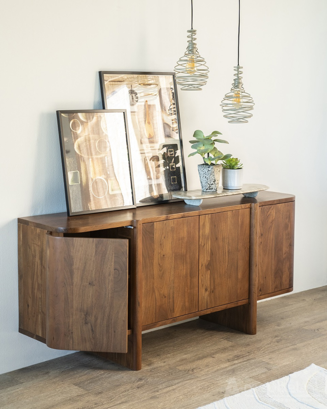 Dressoir Julian 4-deurs - Bruin - 95909 170cm – foto 7 – A-meubel
