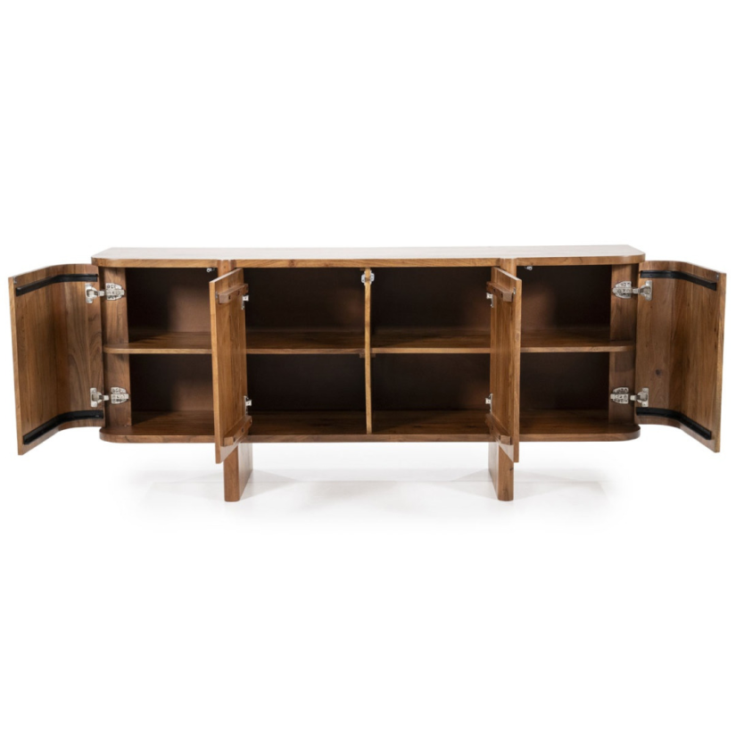 Dressoir Julian 4-deurs - Bruin - 95909 170cm – foto 2 – A-meubel