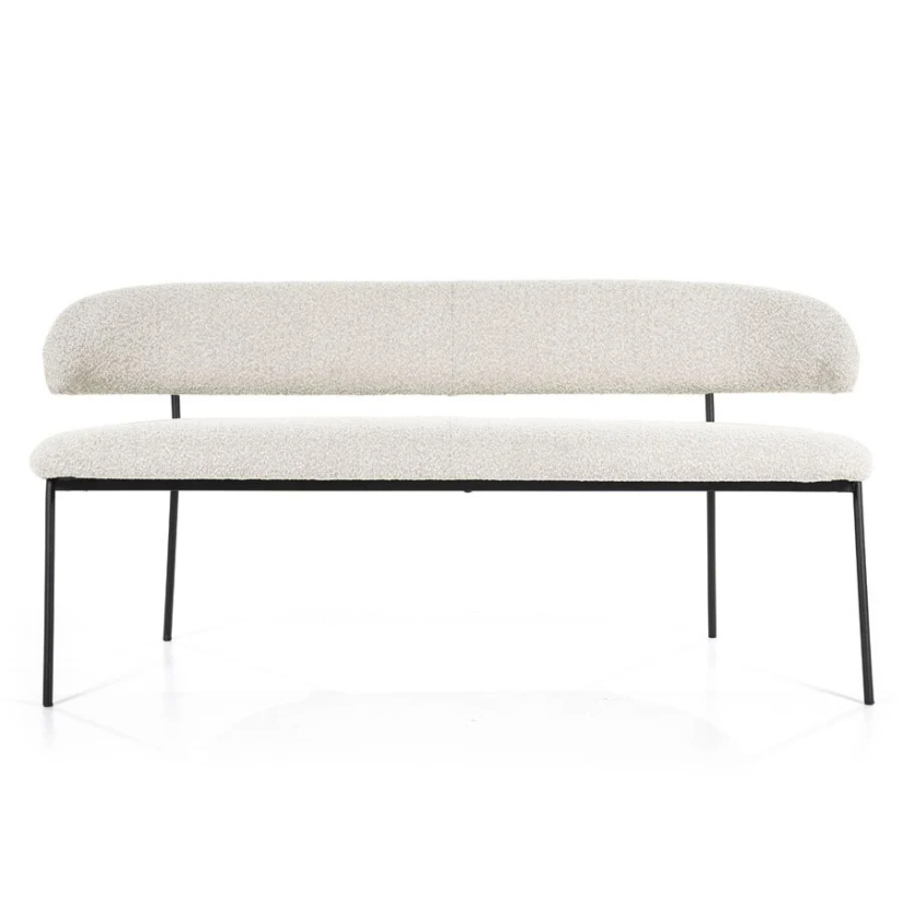 Eetkamerbank Luka - Beige Copenhagen - 95795 160cm – A-meubel