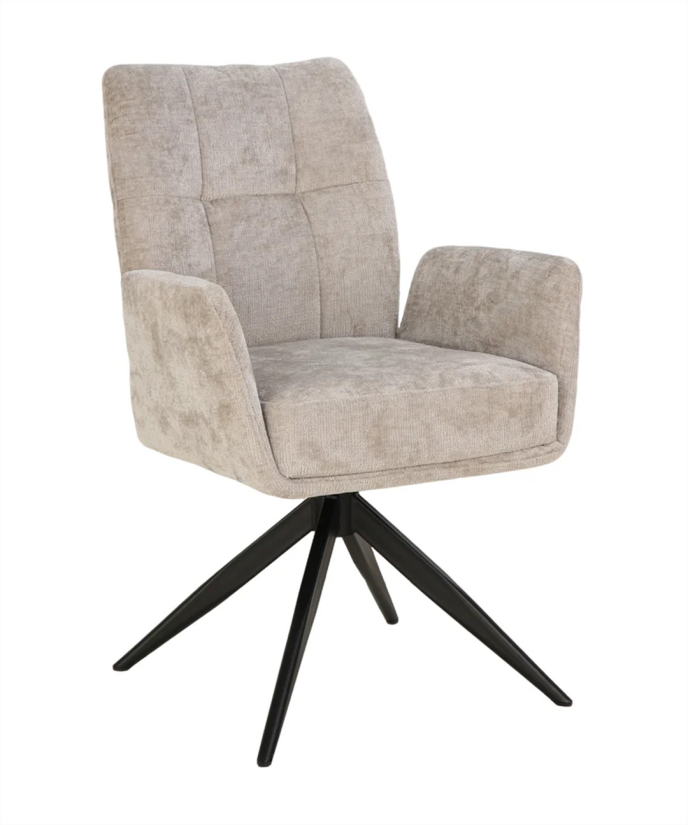 Eetkamerstoel Atal – wit fauteuil – A-meubel