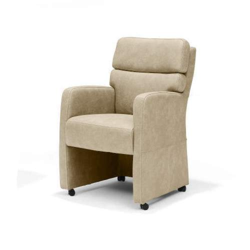 Armstoel Comfy – wit eetkamerstoel – A-meubel