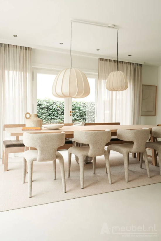 Eetkamerstoel Dave - Taupe Porto - 96101 52cm – foto 8 – A-meubel