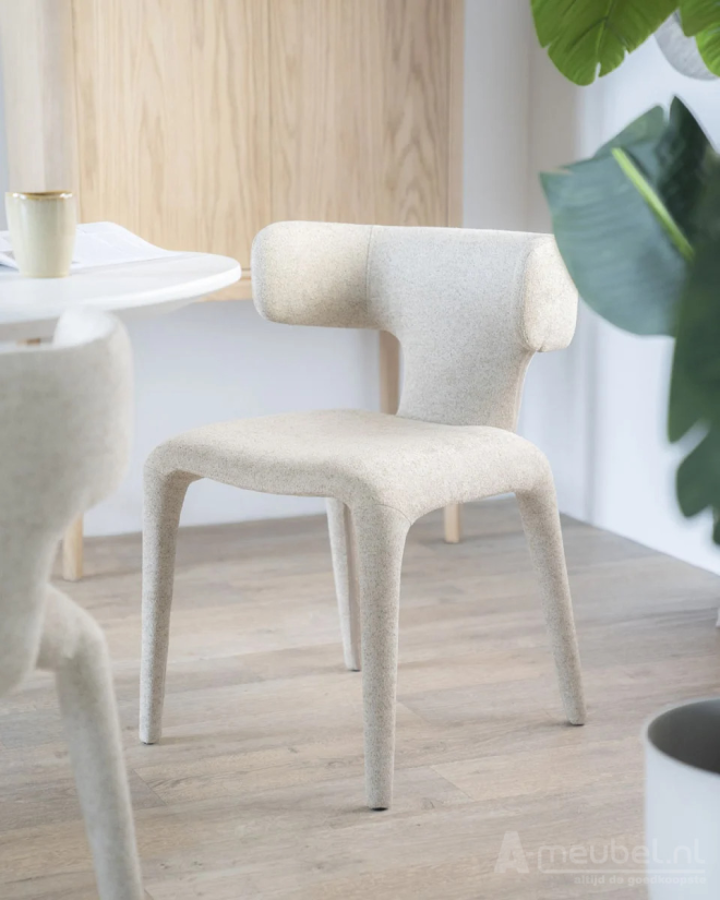 Eetkamerstoel Dave - Taupe Porto - 96101 52cm – foto 4 – A-meubel
