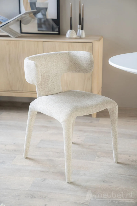 Eetkamerstoel Dave - Taupe Porto - 96101 52cm – foto 5 – A-meubel