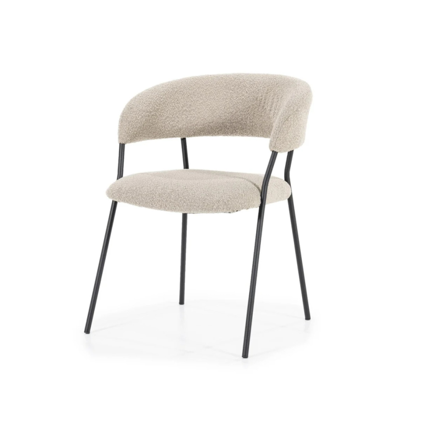 Eetkamerstoel Luka - Taupe Copenhagen - 95790 – taupe eetkamerstoel – A-meubel
