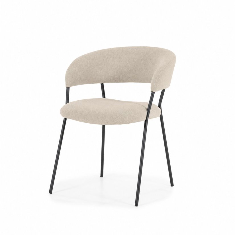 Eetkamerstoel Luka - Beige Copenhagen - 95791 in beige – kleurimpressie – A-meubel