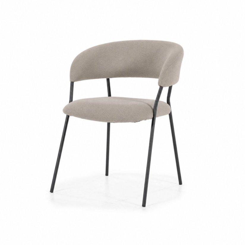 Eetkamerstoel Luka - Taupe Copenhagen - 95790 in taupe – kleurimpressie – A-meubel