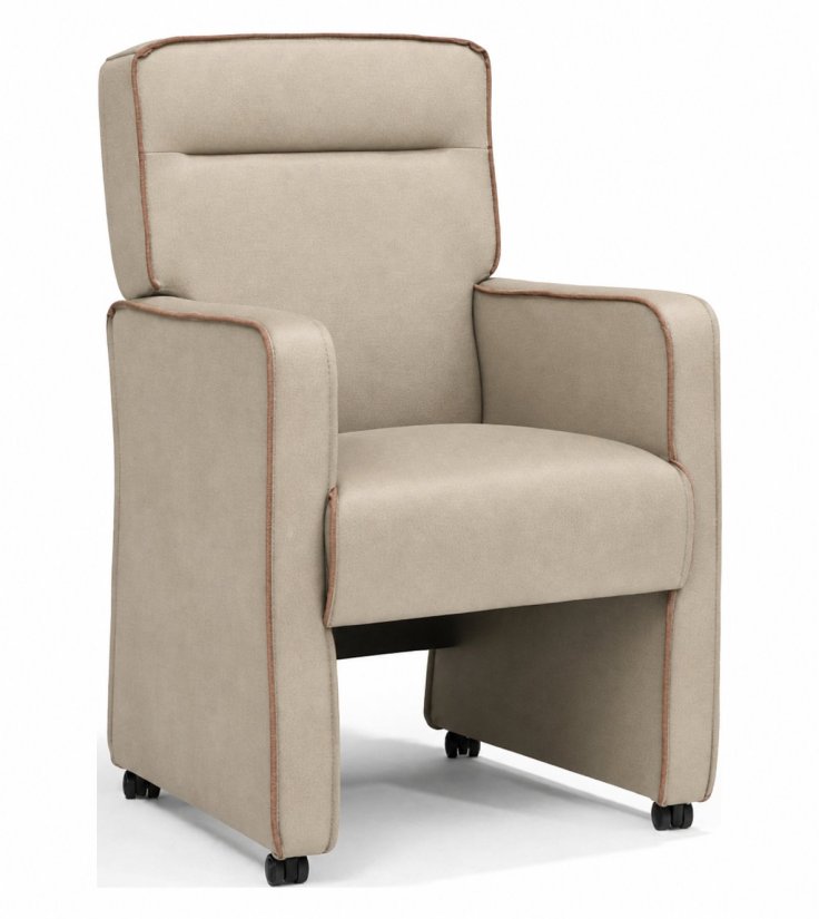 Eetkamerstoel Maine in beige – kleurimpressie – A-meubel