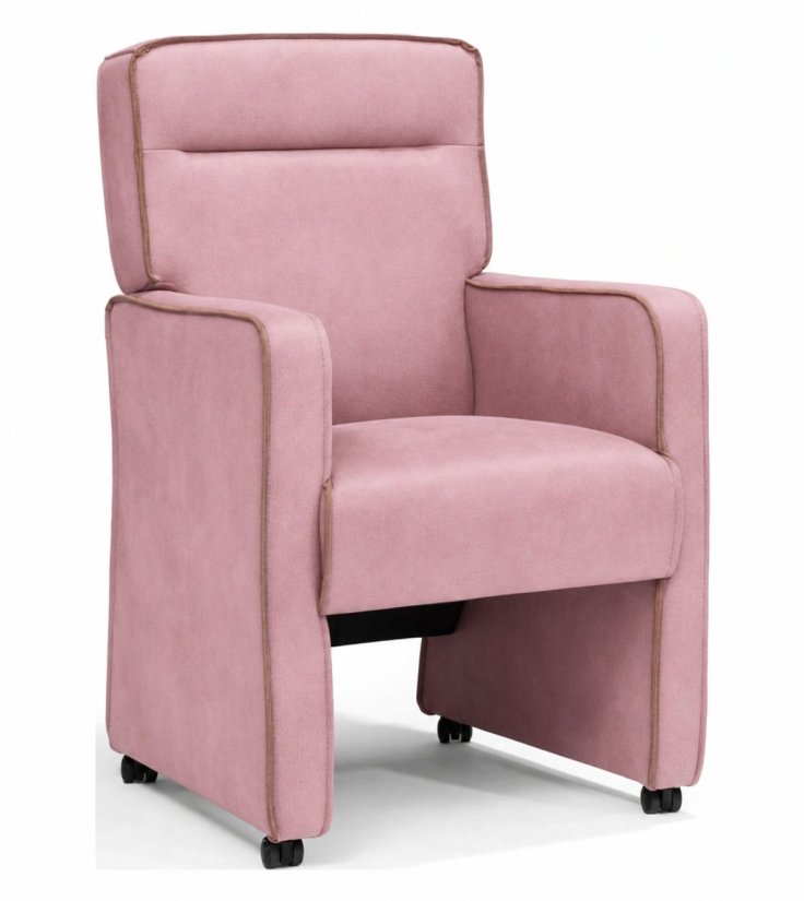 Eetkamerstoel Maine in roze – kleurimpressie – A-meubel