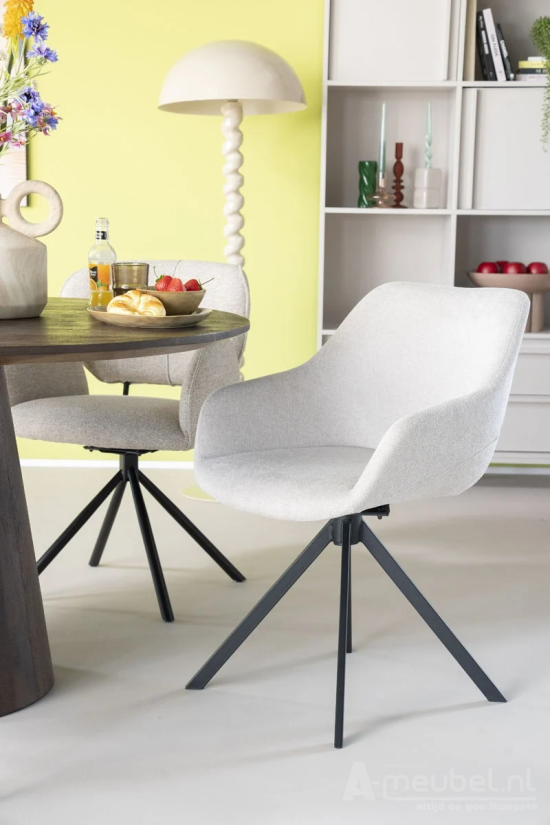Eetkamerstoel Mamé - Beige Houston - 95840 58cm – foto 9 – A-meubel