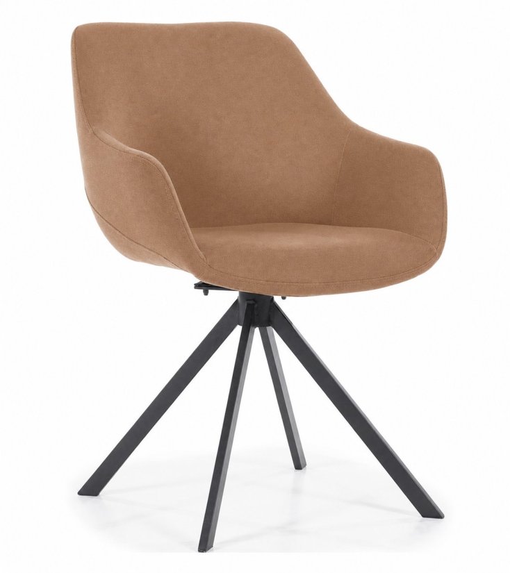 Eetkamerstoel Mamé - Bruin Houston - 95838 in bruin – kleurimpressie – A-meubel