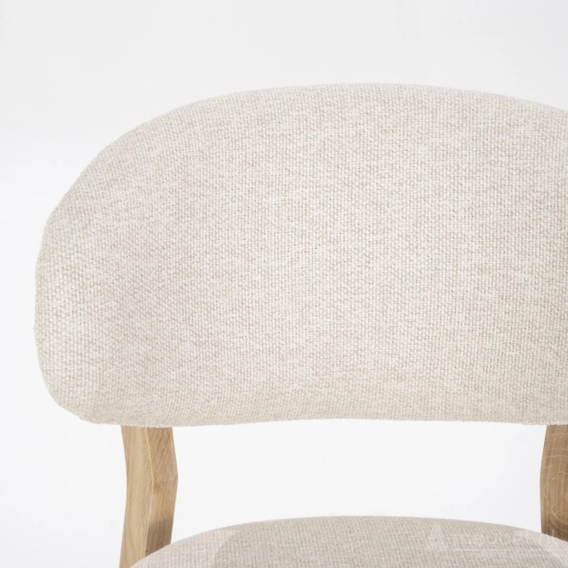 Eetkamerstoel Mikky Naturel hout - Beige Moon - 96174 51cm – foto 5 – A-meubel