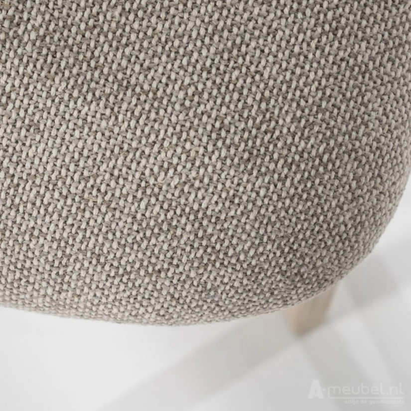 Eetkamerstoel Mikky Naturel hout - Taupe Moon - 96175 51cm – foto 11 – A-meubel