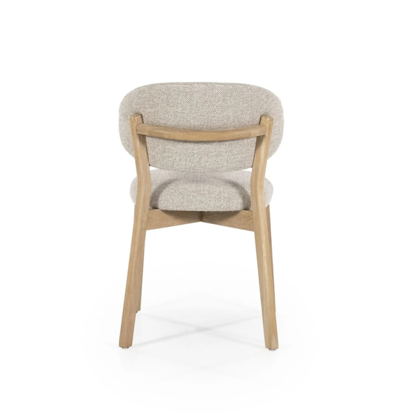 Eetkamerstoel Mikky Naturel hout - Taupe Moon - 96175 51cm – foto 4 – A-meubel