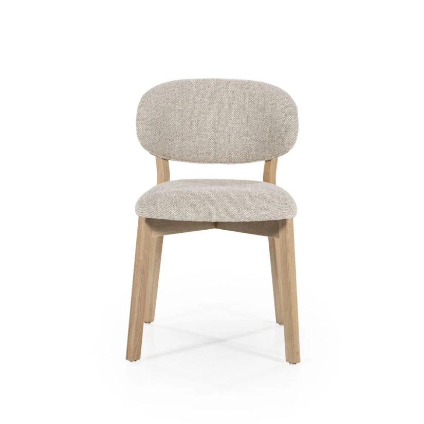 Eetkamerstoel Mikky Naturel hout - Taupe Moon - 96175 51cm – foto 5 – A-meubel