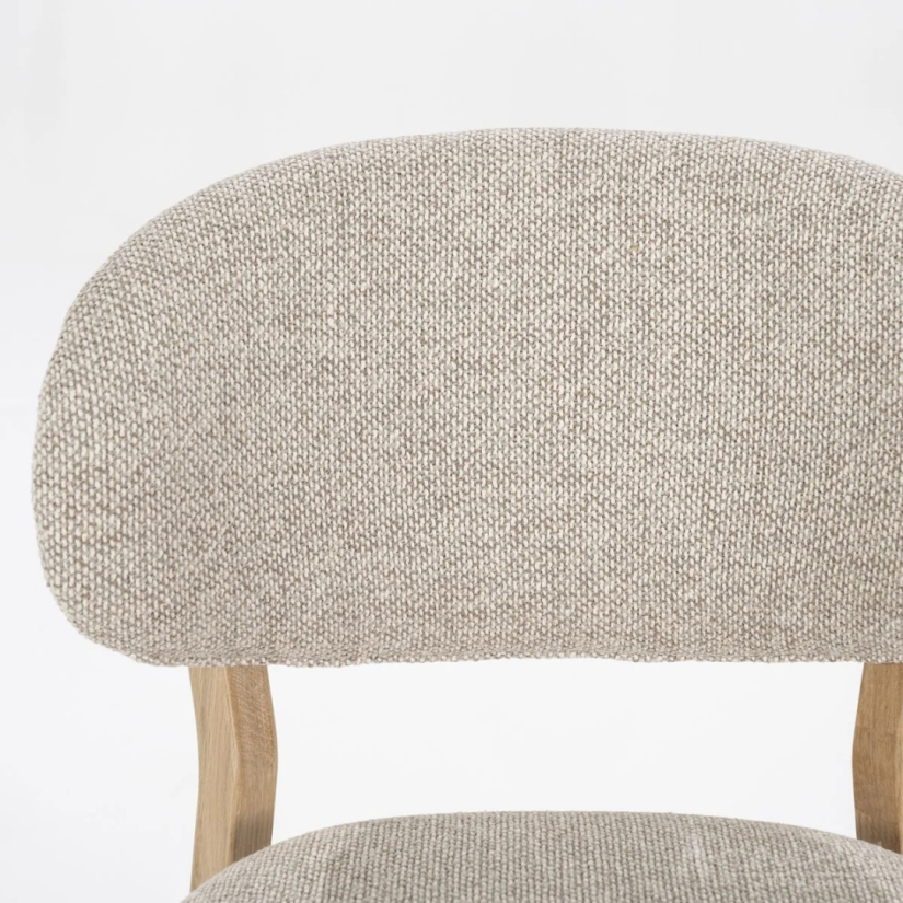 Eetkamerstoel Mikky Naturel hout - Taupe Moon - 96175 51cm – foto 6 – A-meubel