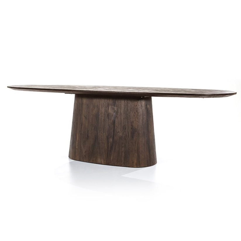 Eettafel Aron ovaal 300x110 - Bruin - 95672 300cm – foto 2 – A-meubel