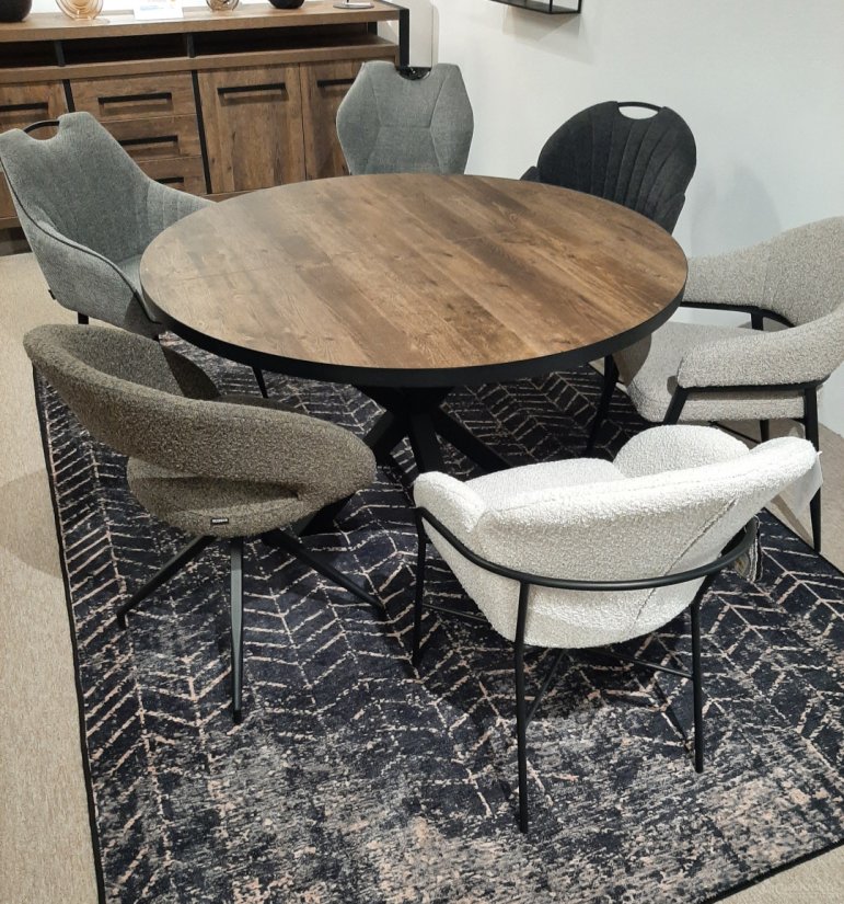 Eettafel Rond Uitschuifbaar Isla 120cm – foto 2 – A-meubel
