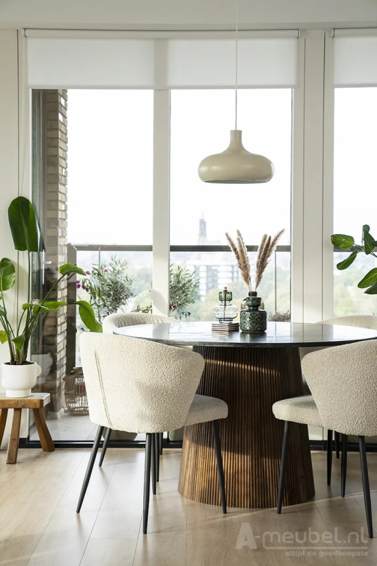 Eettafel Maxim Rond - 130x76cm - 95637 – foto 6 – A-meubel