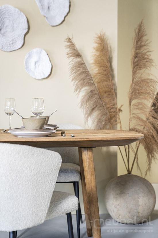 Eettafel Tabassum - 220cm - Naturel - 95598 – foto 6 – A-meubel