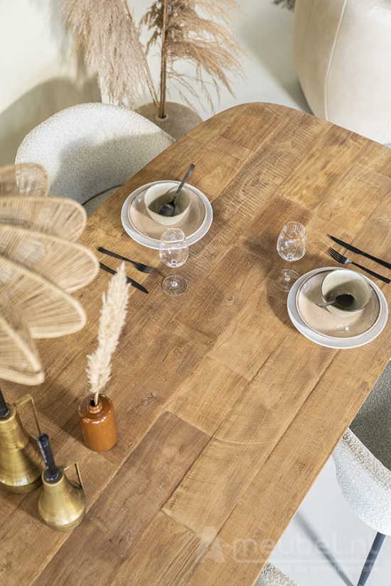 Eettafel Tabassum - 260cm - Naturel - 95599 – foto 5 – A-meubel