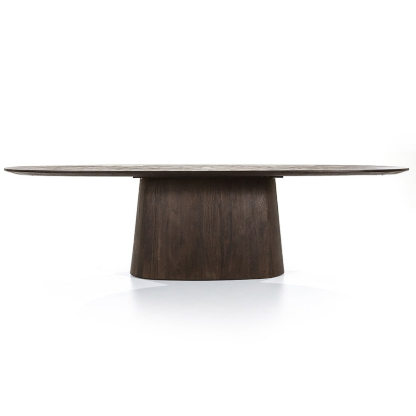 Eettafel Aron ovaal 200x110 - Bruin - 95668 200cm – foto 4 – A-meubel