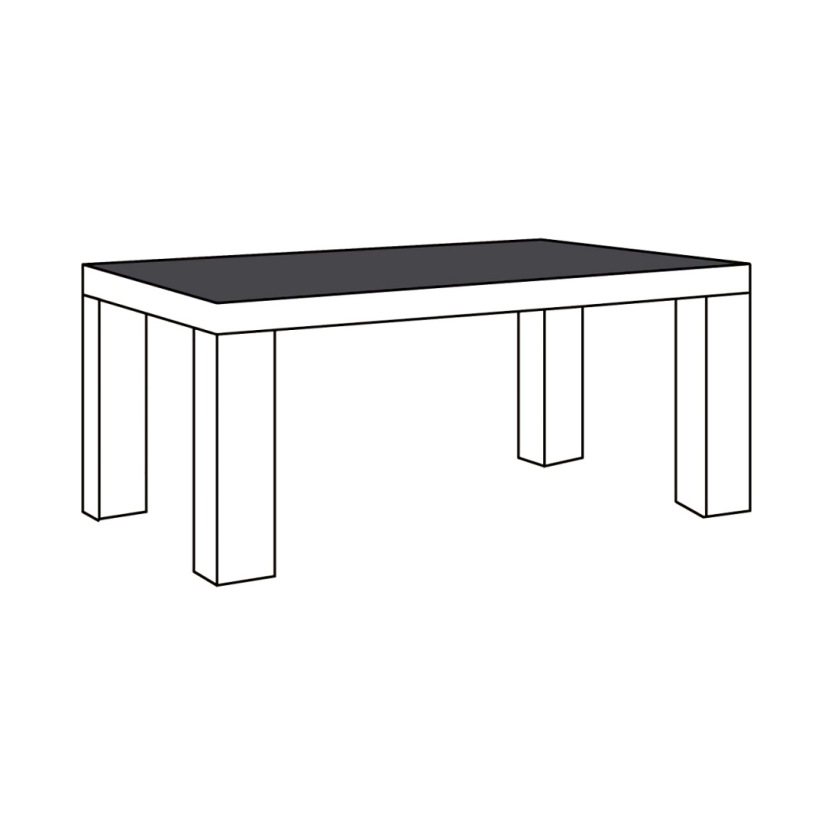 Pieterburen Eettafel-L 163cm – A-meubel