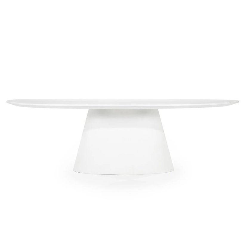 Eettafels Elin - 250x110x76cm - Wit - 95984 – A-meubel